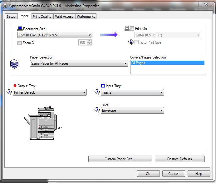 how to print an envelope in word with logo