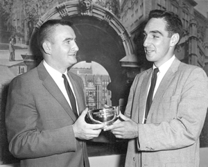 Alan receives the 1958 President's Cup while working at The 3M Company.