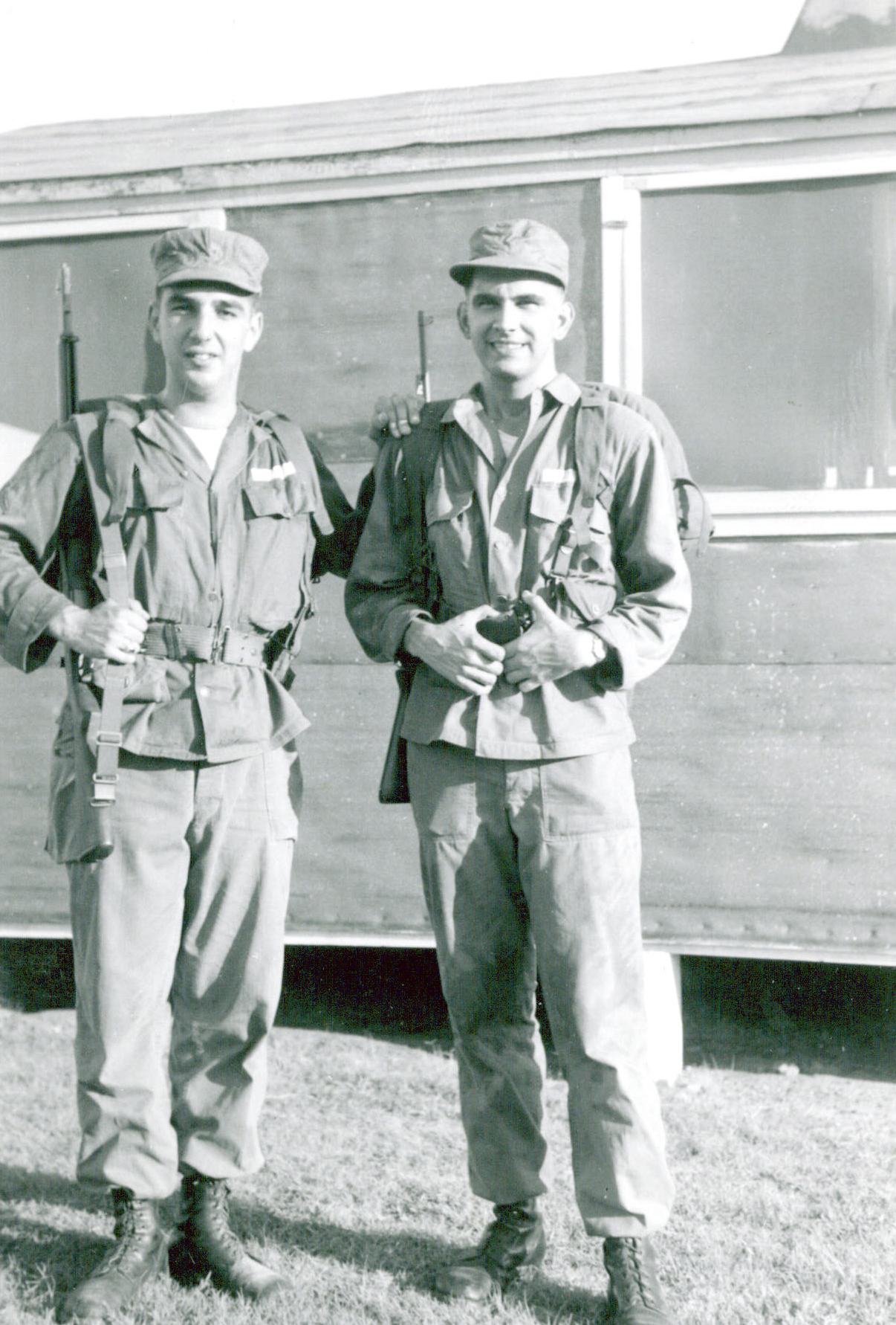 Alan served for two years in the U.S. Army during the Korean War. (Featured above Left)